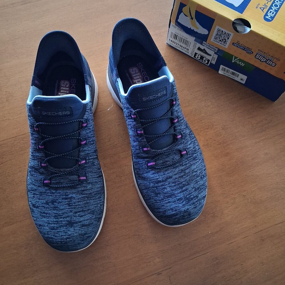 Skechers hands-free Slip-ins--- Women's Blue "Denim" fabric